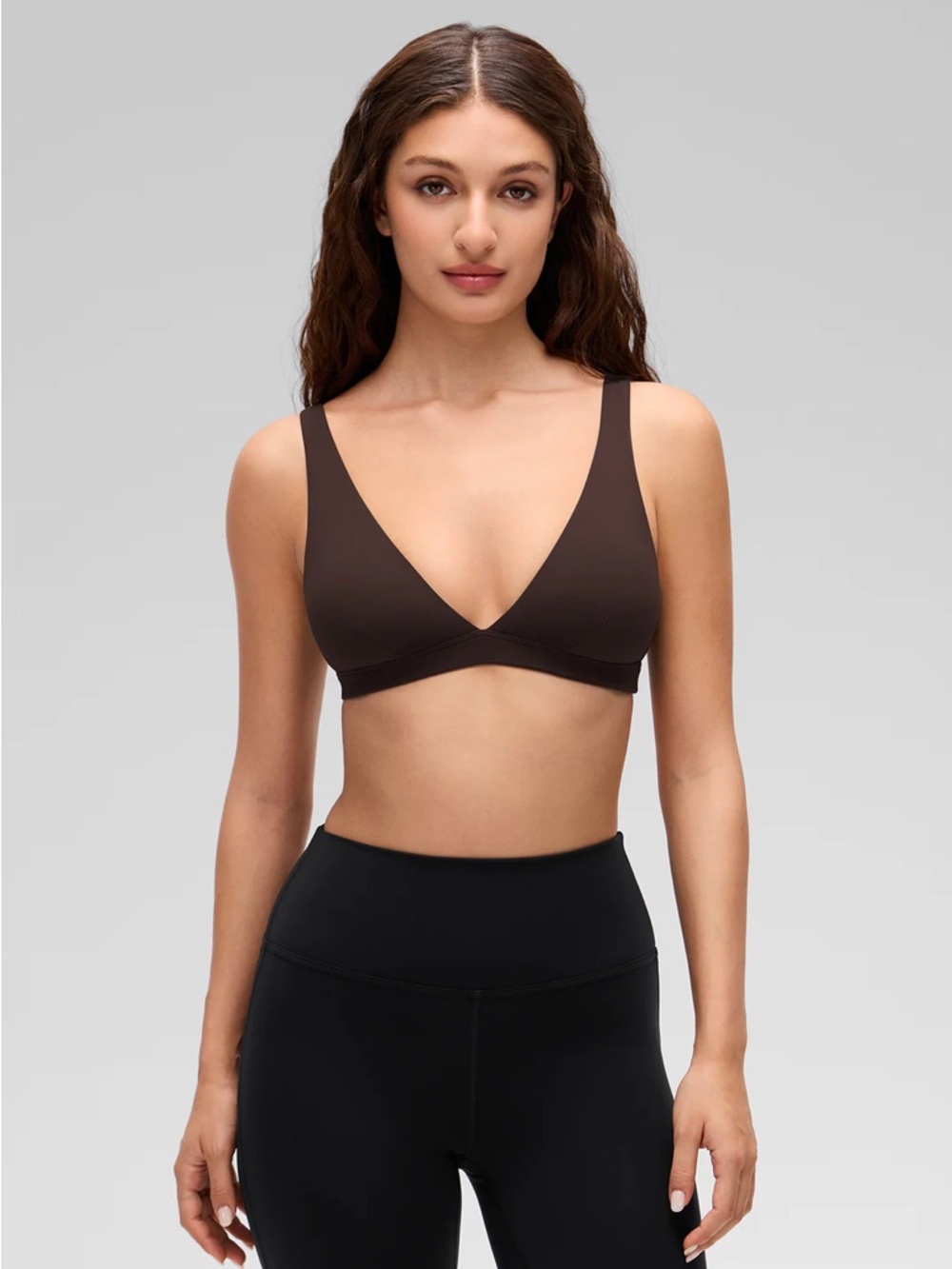 Butterluxe Soft Double Lined V Neck Sports Bra